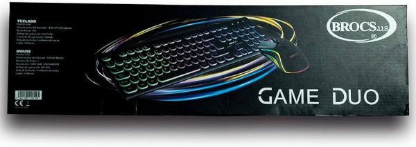 Teclado alambrico iluminado BROCS Gamer