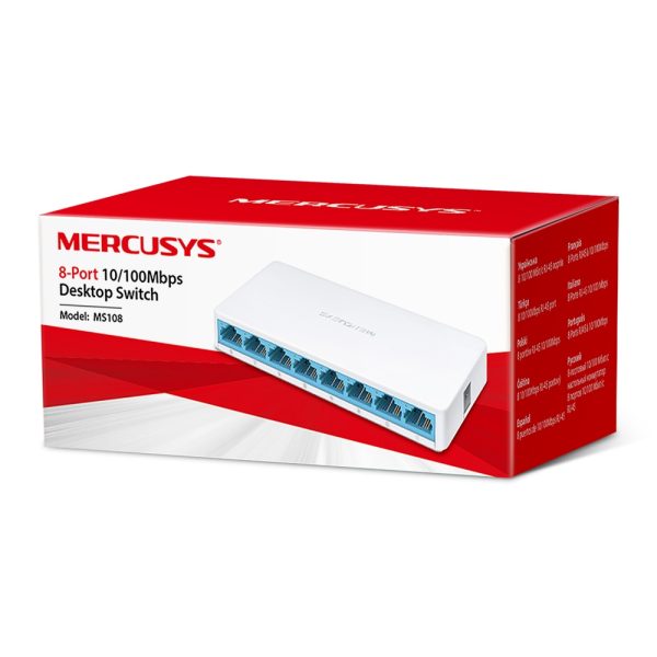 Switch 8 puertos 10/100 Mbps MERCUSYS